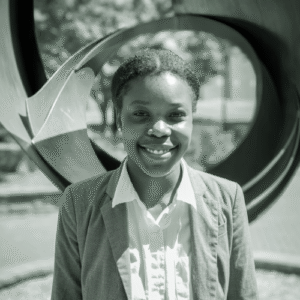 A headshot of Courtney-Grace Neizer, the Podcast Director for ETHEL and the author of an ETHEL submission