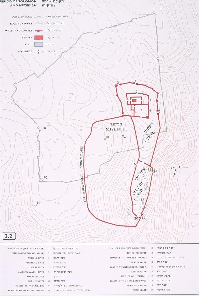 Period-accurate map of Jerusalem in Red